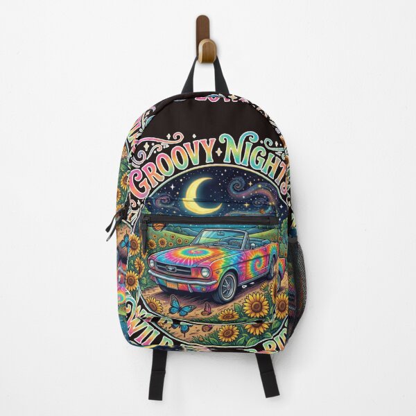Item preview, Groovy Nights and Wildflower Rides Retro 70s Tie Dye Convertible designed and sold by PattaZone.