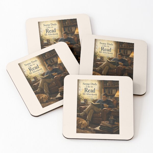 Item preview, Some Dads Like to Read All Afternoon – Cozy Reading Father’s Day Card designed and sold by Novel Works Studio.