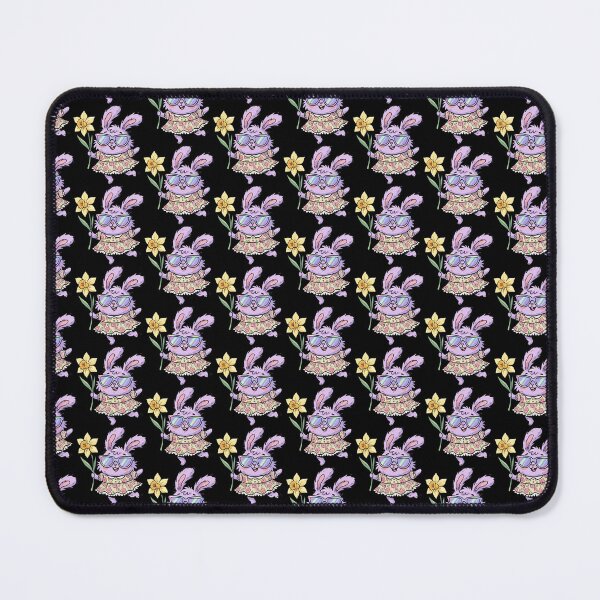 Item preview, Lavender Chibi Bunny in Floral Dress designed and sold by Emegan Print Art.