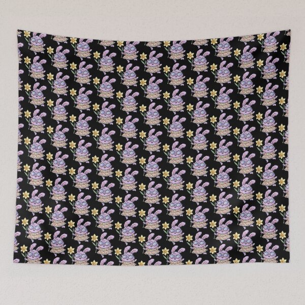 Item preview, Lavender Chibi Bunny in Floral Dress designed and sold by Emegan Print Art.