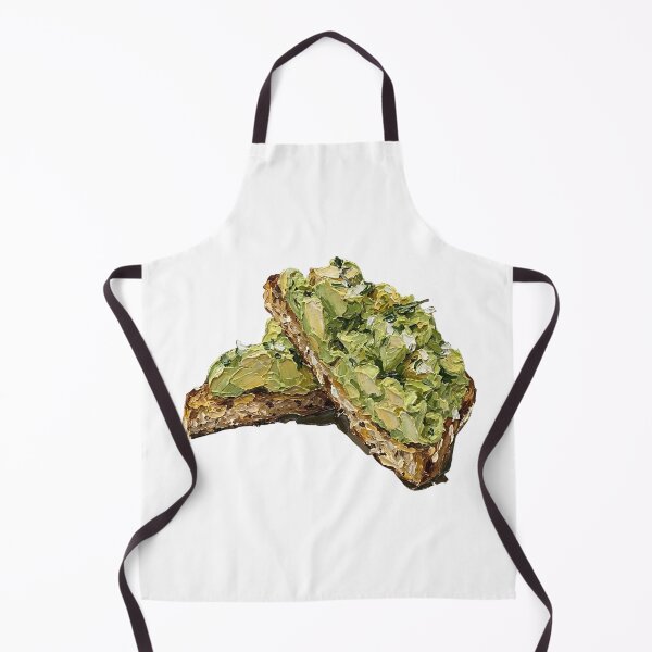 Item preview, Avocado Toast Poached Egg Palette Knife Painting Brunch Art designed and sold by GymTanLaundry.