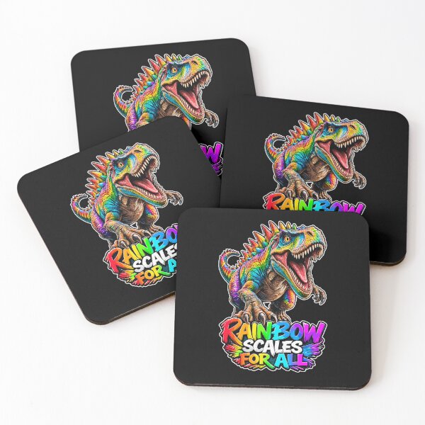 Item preview, Vibrant Rainbow Dinosaur Scales For All Design designed and sold by No Limits T-Shirts.