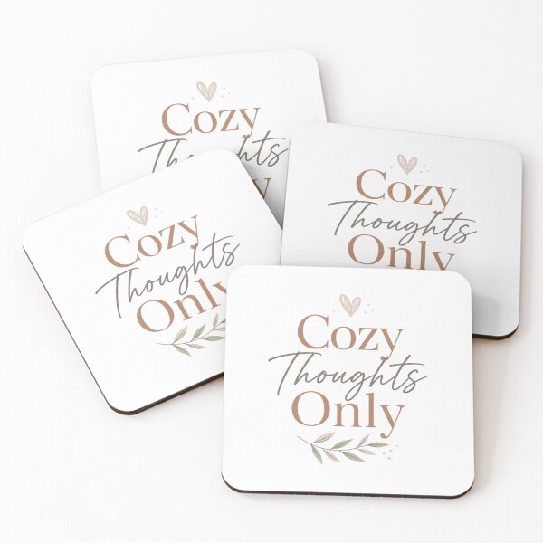 Item preview, Cozy Thoughts Only | Soft Cozy Aesthetic Quote Design designed and sold by Irene Catchmind.