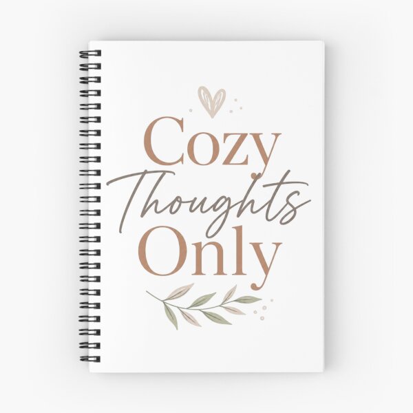 Item preview, Cozy Thoughts Only | Soft Cozy Aesthetic Quote Design designed and sold by Irene Catchmind.