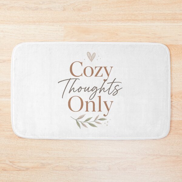 Item preview, Cozy Thoughts Only | Soft Cozy Aesthetic Quote Design designed and sold by Irene Catchmind.