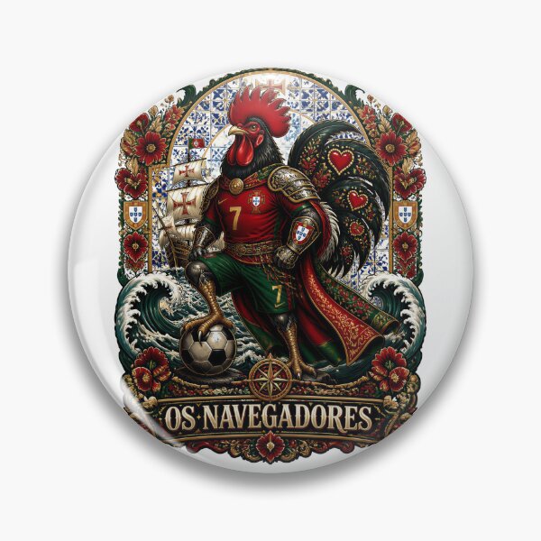 Item preview, Portugal Soccer Rooster - Os Navegadores  Vintage Portuguese Football Fan T-Shirt designed and sold by 18-30.
