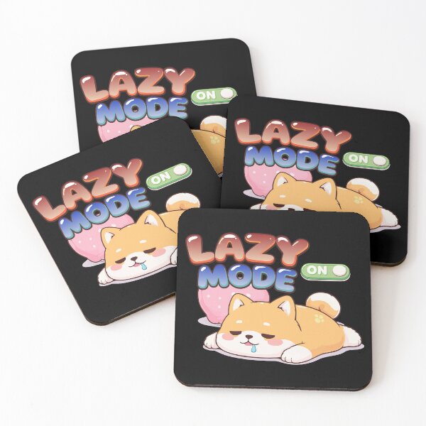 Item preview, Lazy Mode ON – Cute Sleepy Dog Kawaii Design T-Shirt designed and sold by DarojadNR.