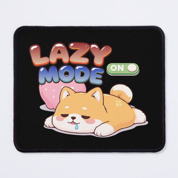 Item preview, Lazy Mode ON – Cute Sleepy Dog Kawaii Design T-Shirt designed and sold by DarojadNR.