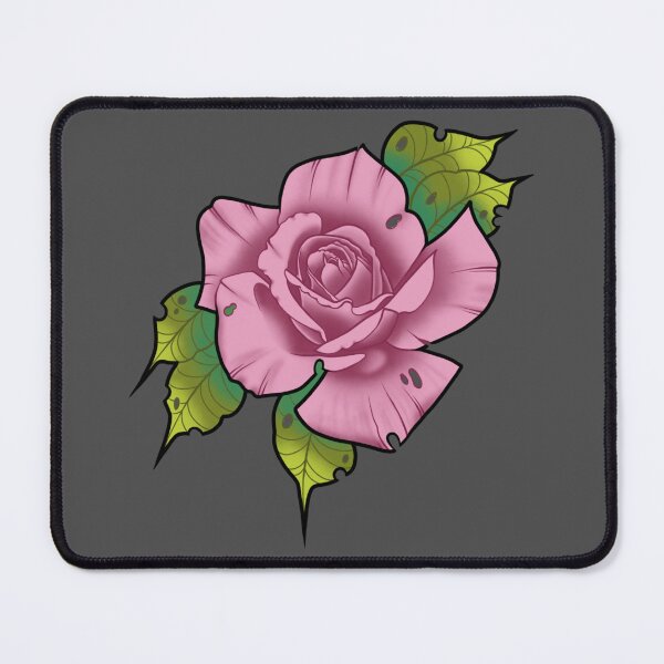 Item preview, Neo Traditional Pink Rose Tattoo Flash Art designed and sold by Tonik-VII.
