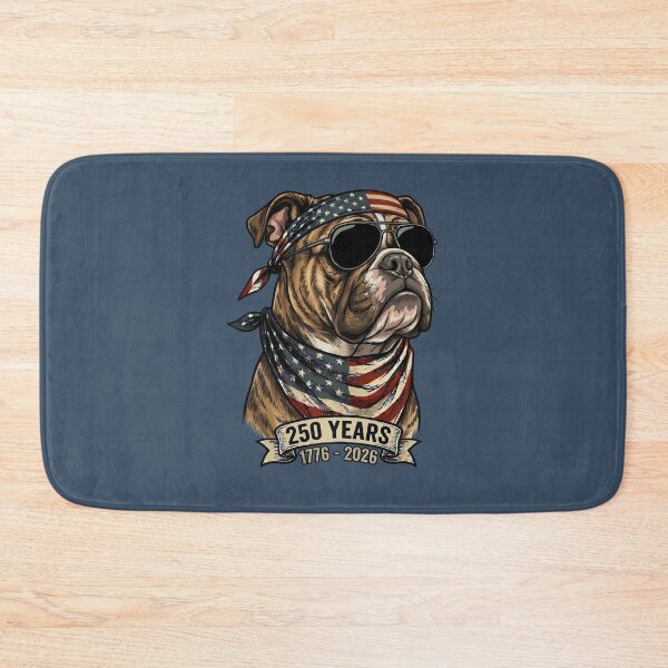 Item preview, Patriotic Bulldog 250 Years USA Flag Anniversary designed and sold by d247.