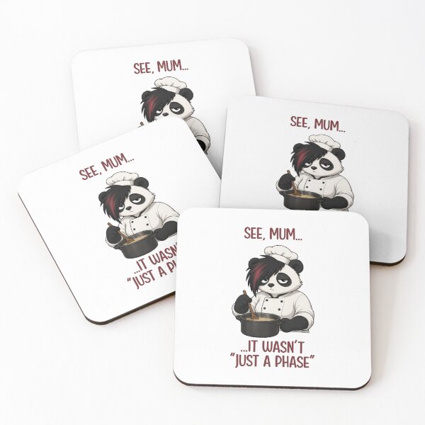 Item preview, Emo Panda Chef designed and sold by CanSparkleArt.
