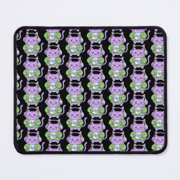 Item preview, Violet Audiophile Feline with Compact Disc designed and sold by Emegan Print Art.