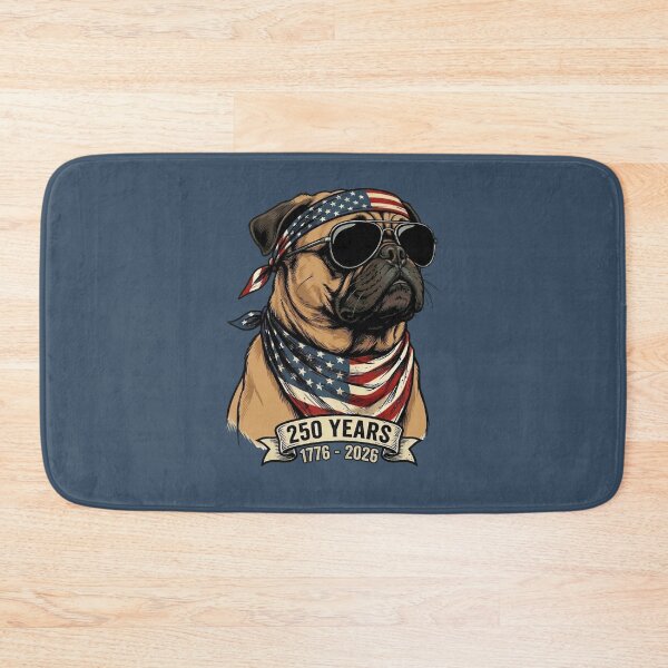Item preview, Patriotic Pug 250 Years 1776-2026 American Flag designed and sold by d247.