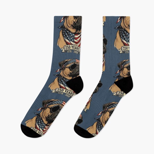 Item preview, Patriotic Pug 250 Years 1776-2026 American Flag designed and sold by d247.