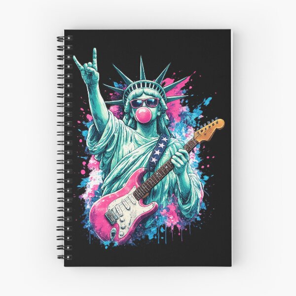 Item preview, Brushstroke Statue of Liberty Blowing Bubble Gum 4th of July designed and sold by YourArt7.