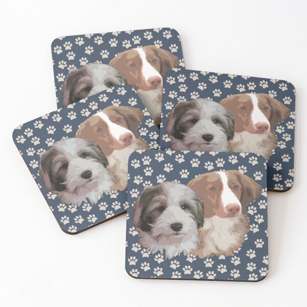Item preview, Toller and Tibetan Terrier designed and sold by ColorfulCortex.
