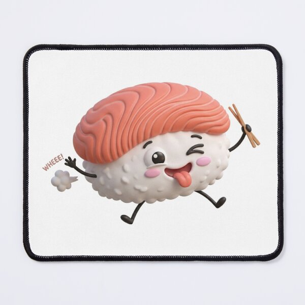 Item preview, Sushi, funny, cute, hilarious, orange color, rice ball, Japanese food, salmon. designed and sold by araya0707.