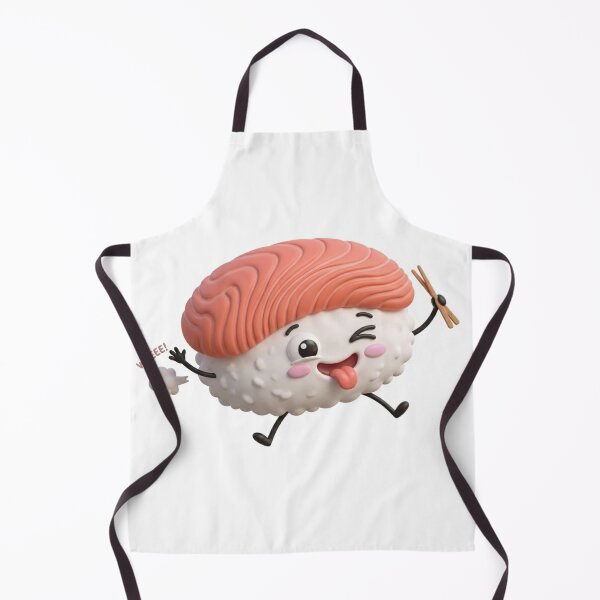 Item preview, Sushi, funny, cute, hilarious, orange color, rice ball, Japanese food, salmon. designed and sold by araya0707.