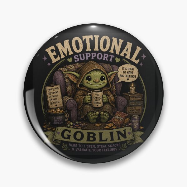 Item preview, Emotional Support Goblin Anxiety Autism designed and sold by Gory-Garments.