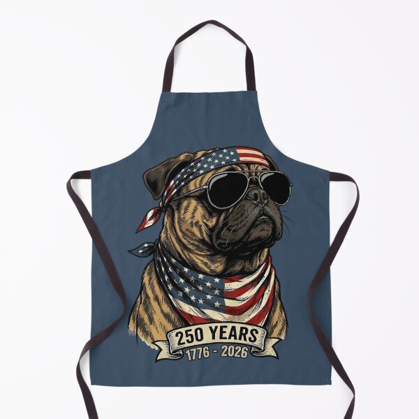 Item preview, Patriotic Pug 250 Years USA Independence 1776-2026 designed and sold by d247.
