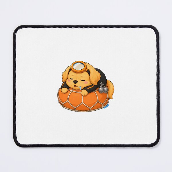 Item preview, KOREA HAENAM - Cute Chibi Golden Retriever Sleepy Teowak Sticker designed and sold by KOREA-HAENAM.
