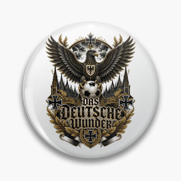 Item preview, Germany Soccer Eagle - Das Deutsche Wunder  Vintage German Football Fan T-Shirt designed and sold by 18-30.