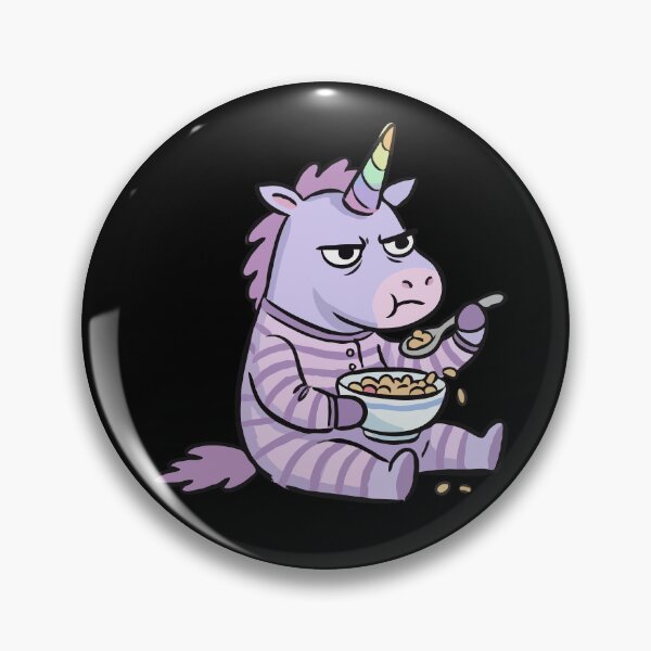 Item preview, Grumpy Lavender Equine Cereal Morning designed and sold by Emegan Print Art.