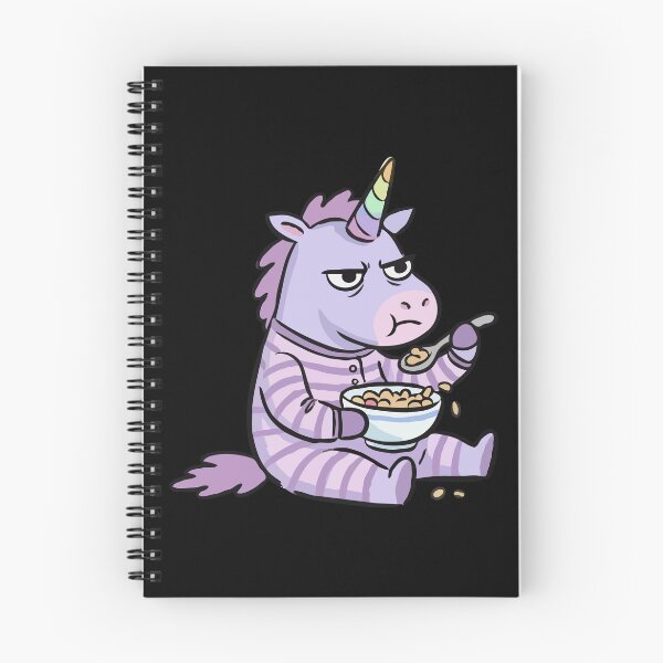 Item preview, Grumpy Lavender Equine Cereal Morning designed and sold by Emegan Print Art.