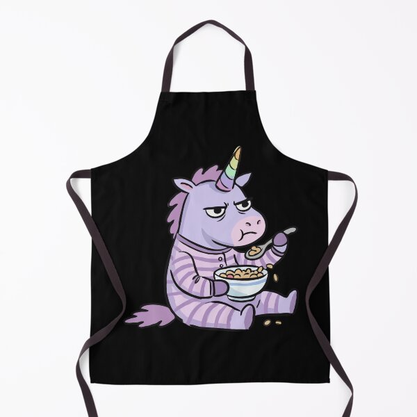 Item preview, Grumpy Lavender Equine Cereal Morning designed and sold by Emegan Print Art.