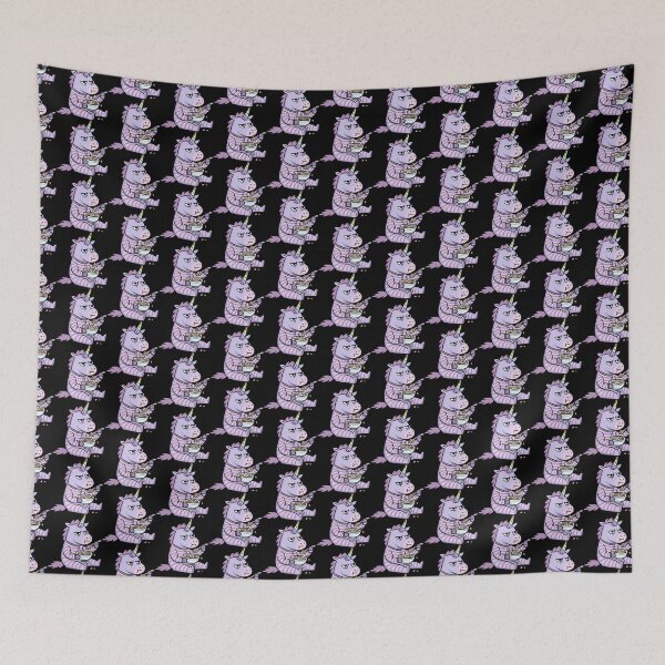 Item preview, Grumpy Lavender Equine Cereal Morning designed and sold by Emegan Print Art.