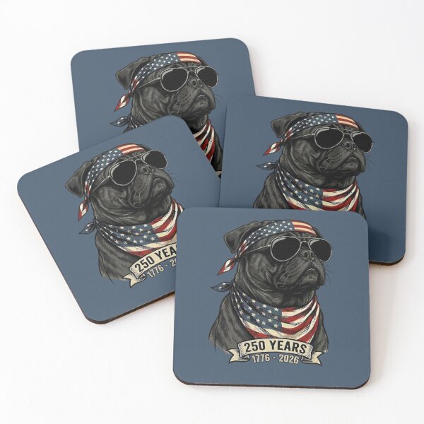 Item preview, Patriotic Pug 250 Years USA Independence 1776-2026 designed and sold by d247.