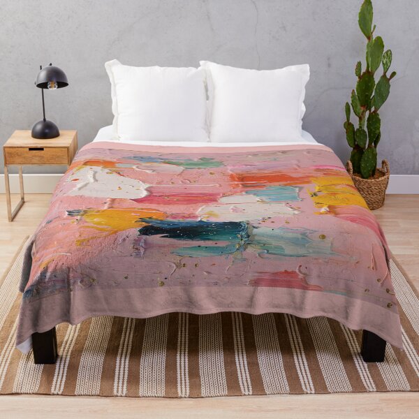 Item preview, Colorful Pastel Abstract Thick Impasto Painting designed and sold by colorful-white.