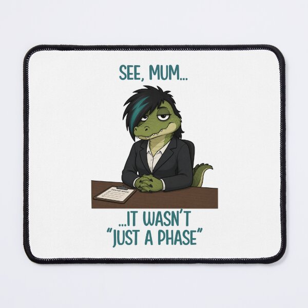 Item preview, Emo Crocodile Office Worker designed and sold by CanSparkleArt.