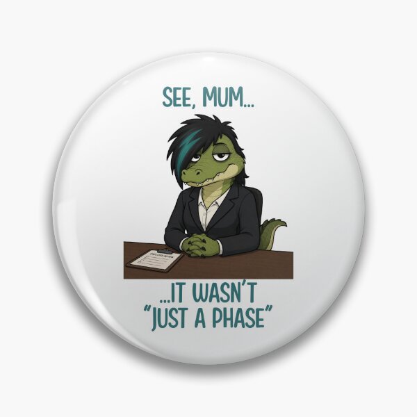 Item preview, Emo Crocodile Office Worker designed and sold by CanSparkleArt.