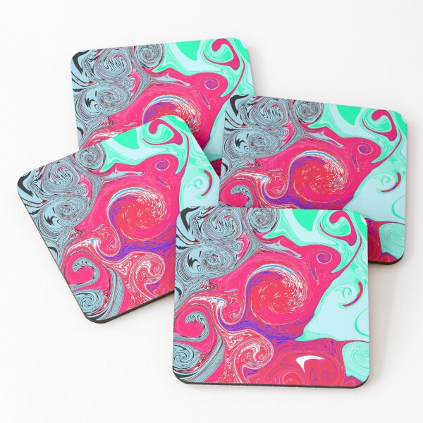 Item preview, PinkPonyTealSwirly designed and sold by PinkPonyTealArt.