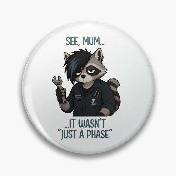 Item preview, Emo Raccoon Mechanic designed and sold by CanSparkleArt.