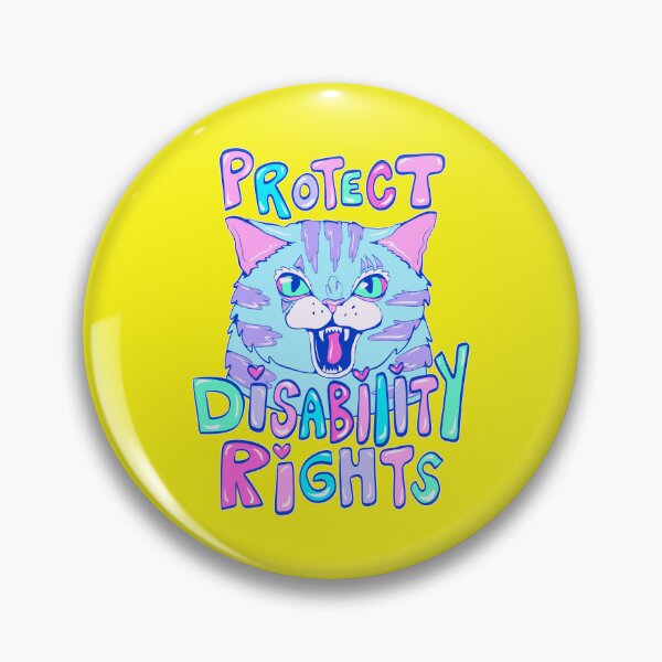 Item preview, Protect Disability Rights Cat Art designed and sold by crestfallenmermaid.