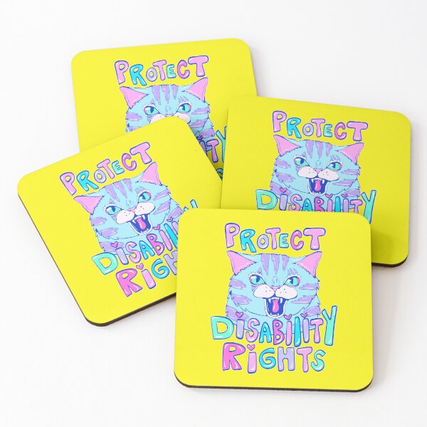 Item preview, Protect Disability Rights Cat Art designed and sold by crestfallenmermaid.