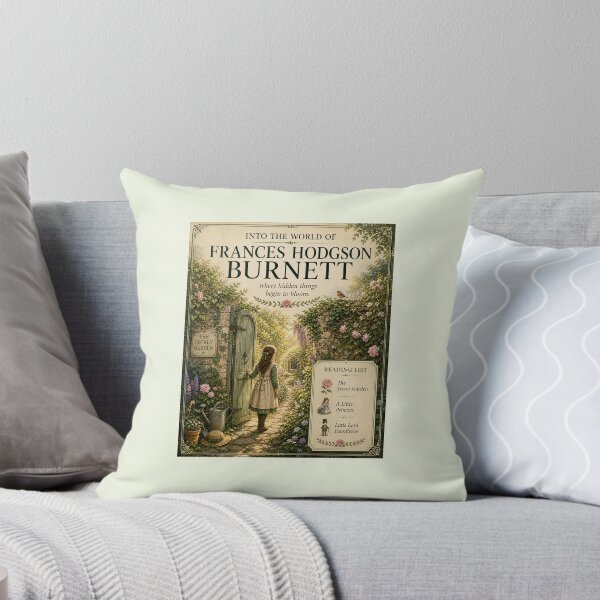 Item preview, Into the World of Frances Hodgson Burnett Secret Garden Inspired Literary Art Print with Reading List designed and sold by Novel Works Studio.