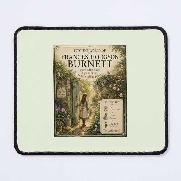 Item preview, Into the World of Frances Hodgson Burnett Secret Garden Inspired Literary Art Print with Reading List designed and sold by Novel Works Studio.