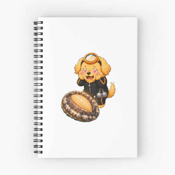 Item preview, KOREA HAENAM - Cute Chibi Golden Retriever Love Abalone Sticker designed and sold by KOREA-HAENAM.