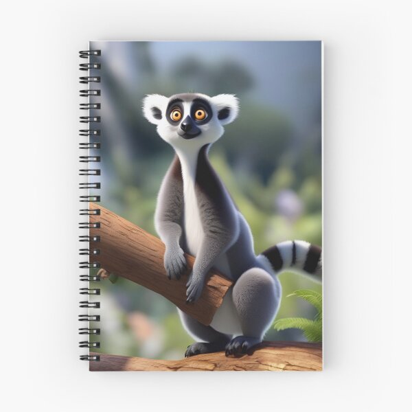 Item preview, Animated Ring-Tailed Lemur Perched on Forest Branch designed and sold by CASASIS_MERCH.