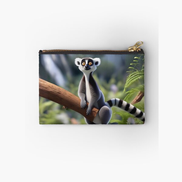 Item preview, Animated Ring-Tailed Lemur Perched on Forest Branch designed and sold by CASASIS_MERCH.