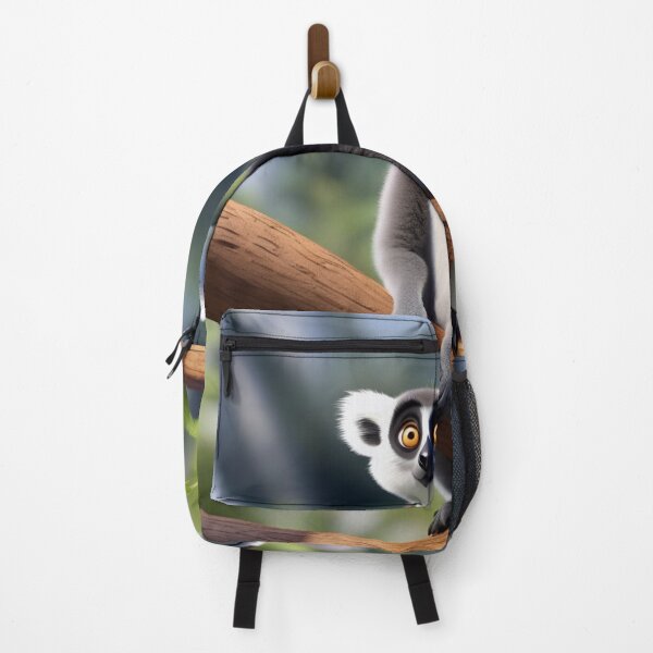 Item preview, Animated Ring-Tailed Lemur Perched on Forest Branch designed and sold by CASASIS_MERCH.