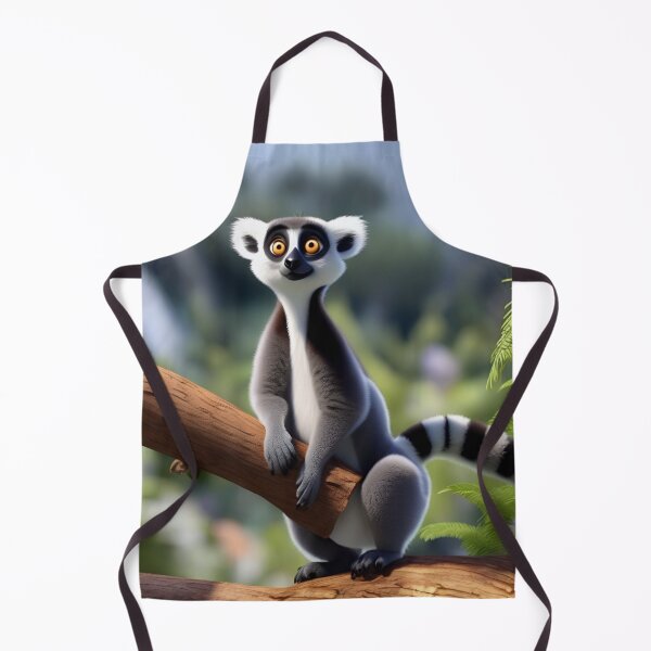 Item preview, Animated Ring-Tailed Lemur Perched on Forest Branch designed and sold by CASASIS_MERCH.