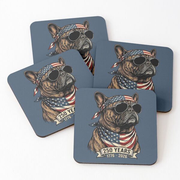 Item preview, Patriotic French Bulldog 250 Years USA 1776-2026 designed and sold by d247.