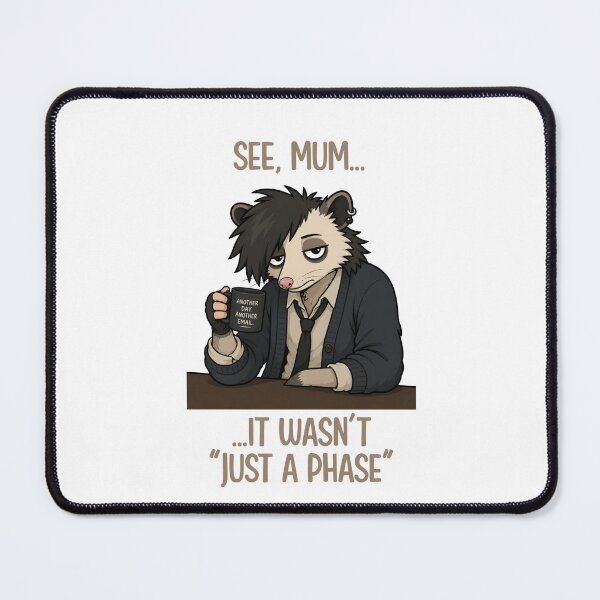 Item preview, Grunge Possum Office Worker designed and sold by CanSparkleArt.