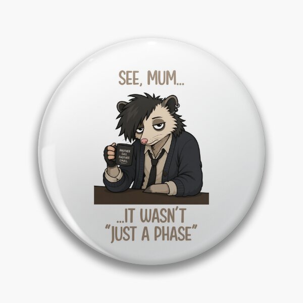 Item preview, Grunge Possum Office Worker designed and sold by CanSparkleArt.