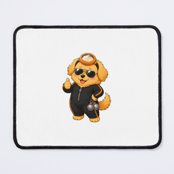 Item preview, KOREA HAENAM - Cute Chibi Golden Retriever Cool Sunglasses Sticker designed and sold by KOREA-HAENAM.