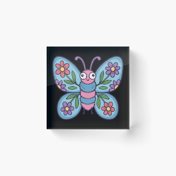 Item preview, Petal Winged Fuzzy Blue Pollinator designed and sold by Emegan Print Art.